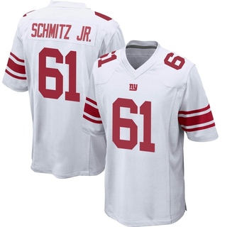 Game John Michael Schmitz Jr. Men's New York Giants Jersey - White