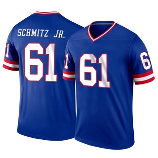 Legend John Michael Schmitz Jr. Men's New York Giants Classic Jersey - Royal